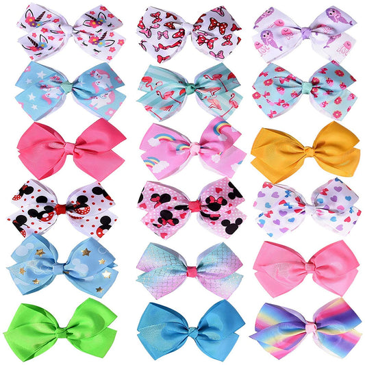 18pcs hair accessories, Micky mouse,butterfly,Donuts,Fish scales