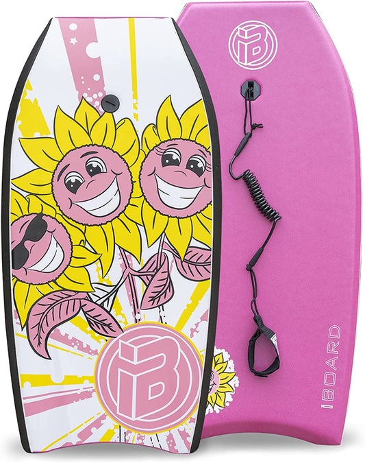 surfboard with wrist strap, 33 inches, Color: Pink