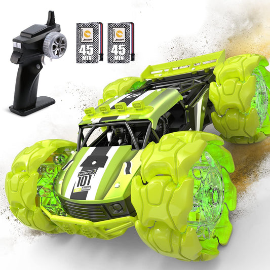 Remote Control Car Toy 4WD, Big Monster Truck (Green)