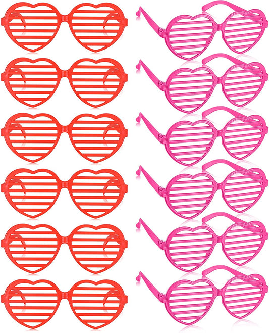 Set of 24 Valentine's Day Party Glasses