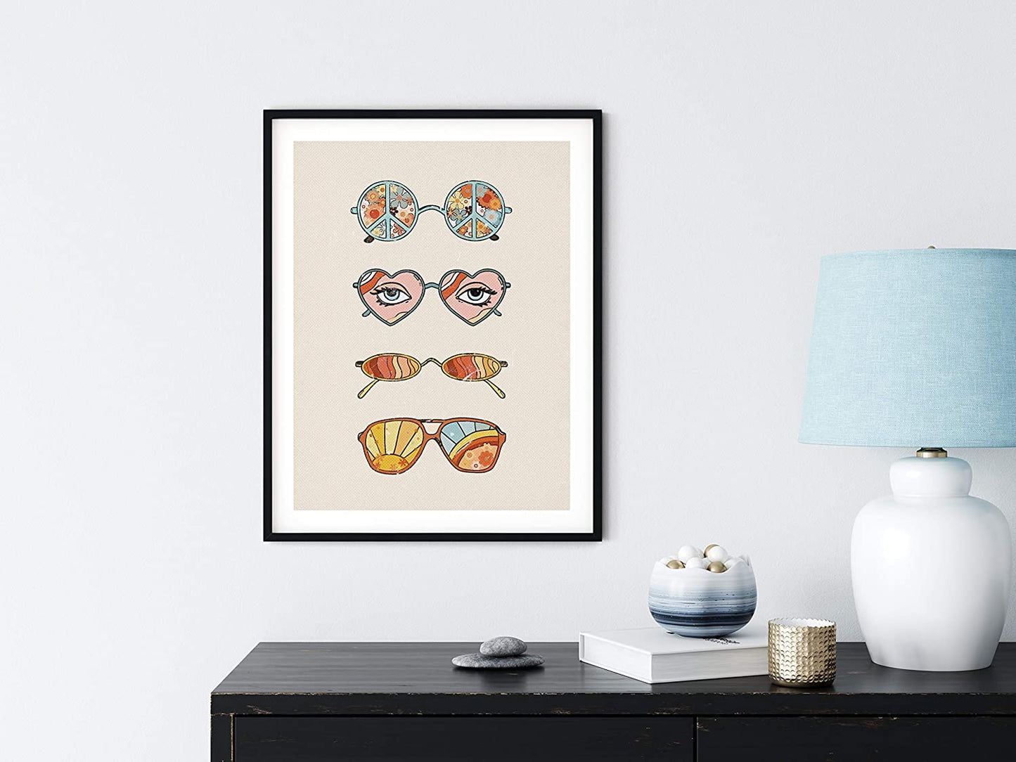 Poster (Hippie Sunglasses) Wall Decor