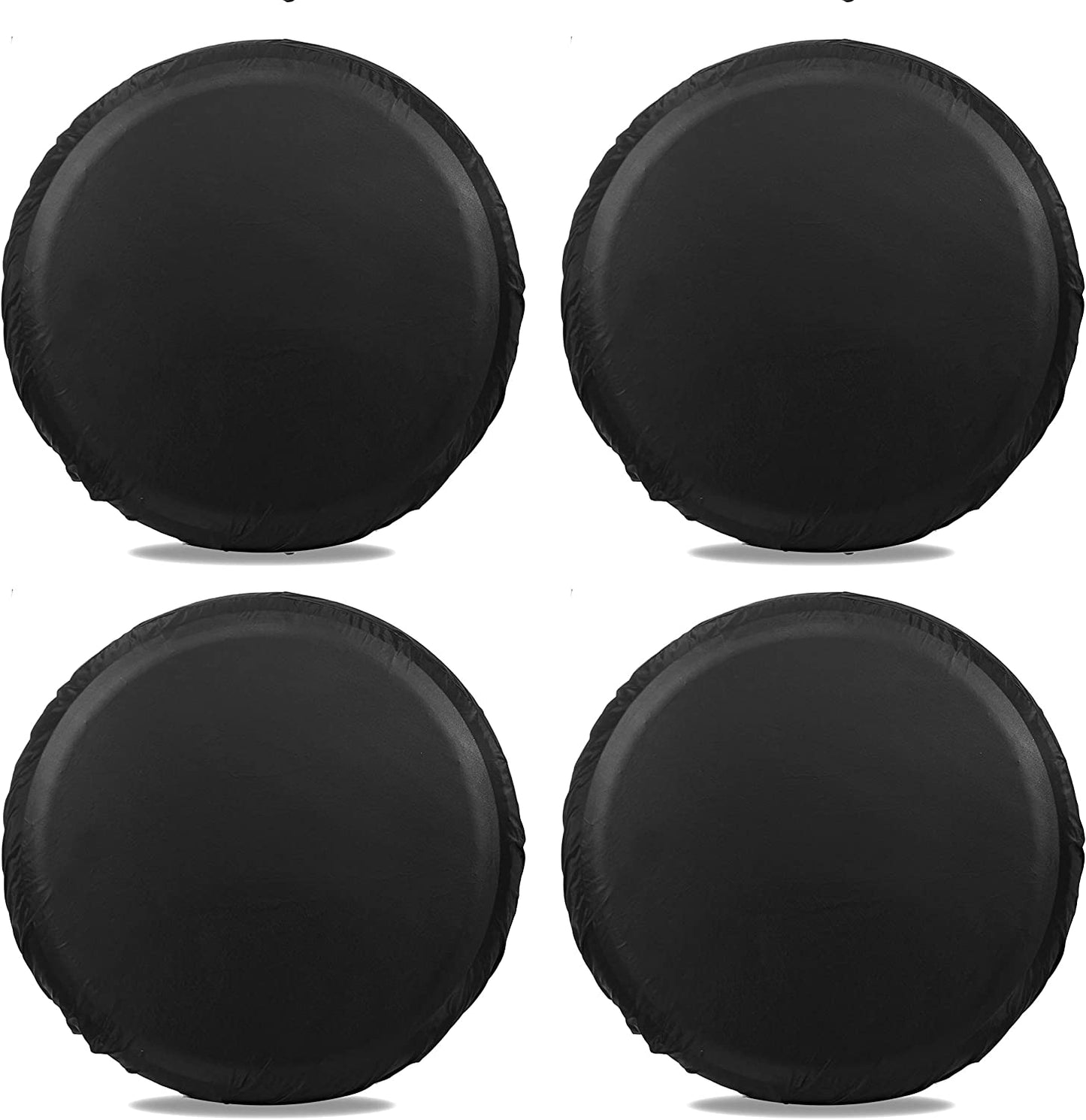 RV Wheel Tire Covers (Black 4 Pack)