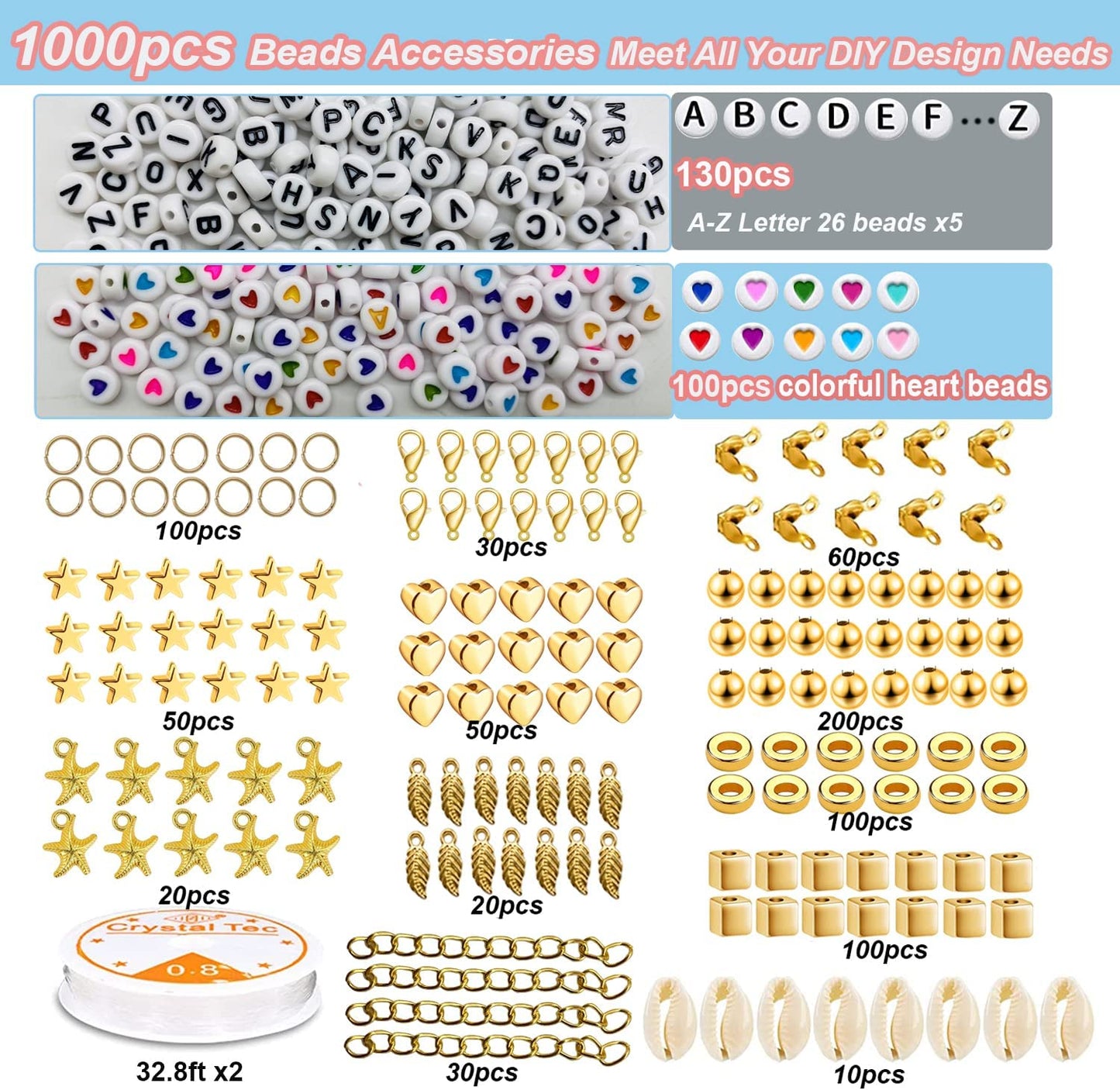 Bracelet Jewelry Making kit,  4724pcs