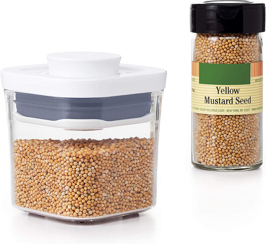 food storage jar - 0.2 Qt - Square - Spices