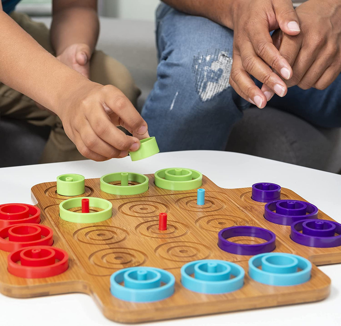 Strategic wooden board game, Otrio Wood