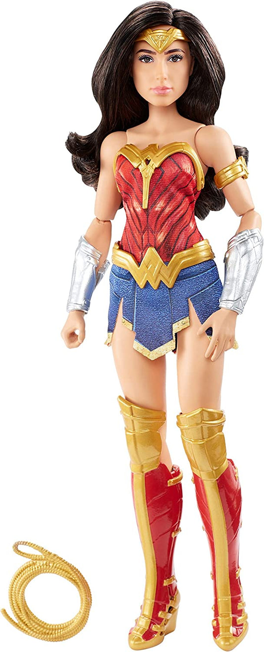 Wonder Woman doll, with superhero clothes and accessories