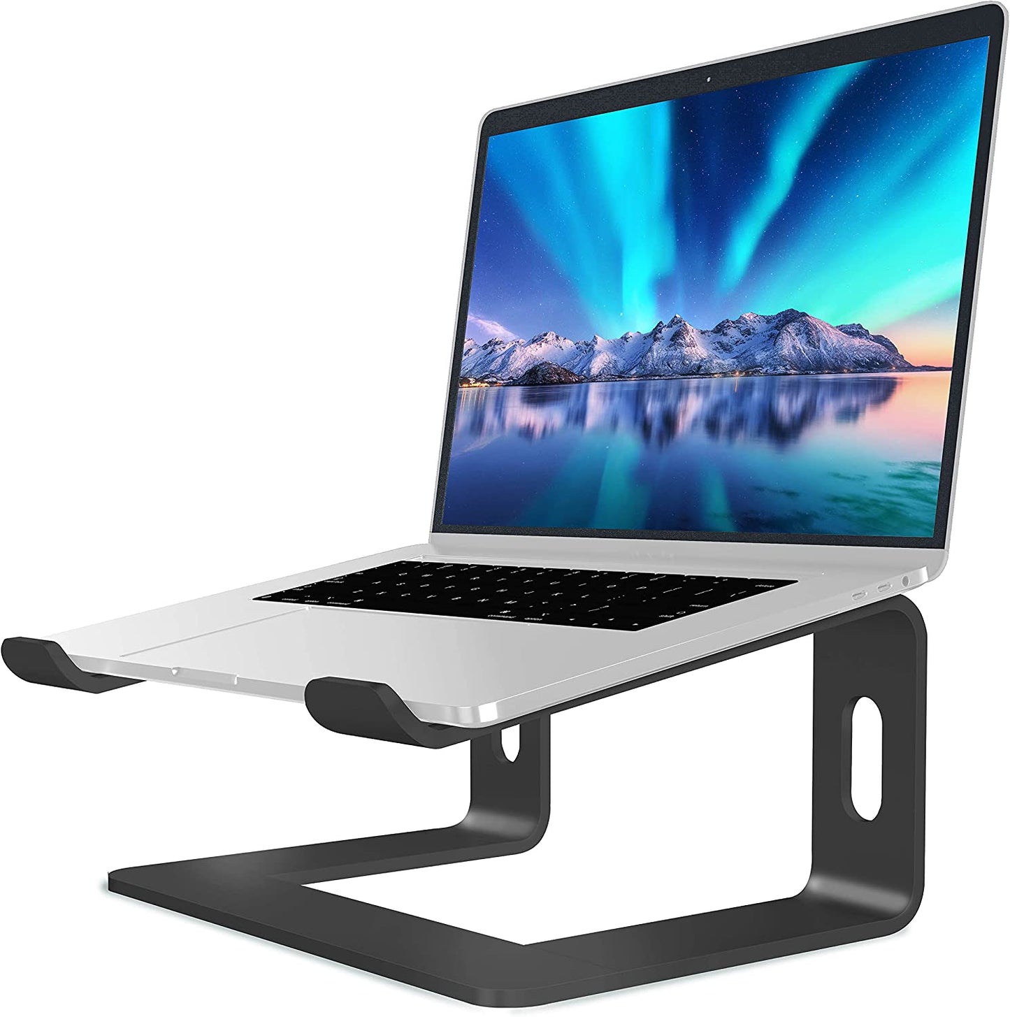 10-15.6 Inch Metal Laptop Stand, (color: B- Black)