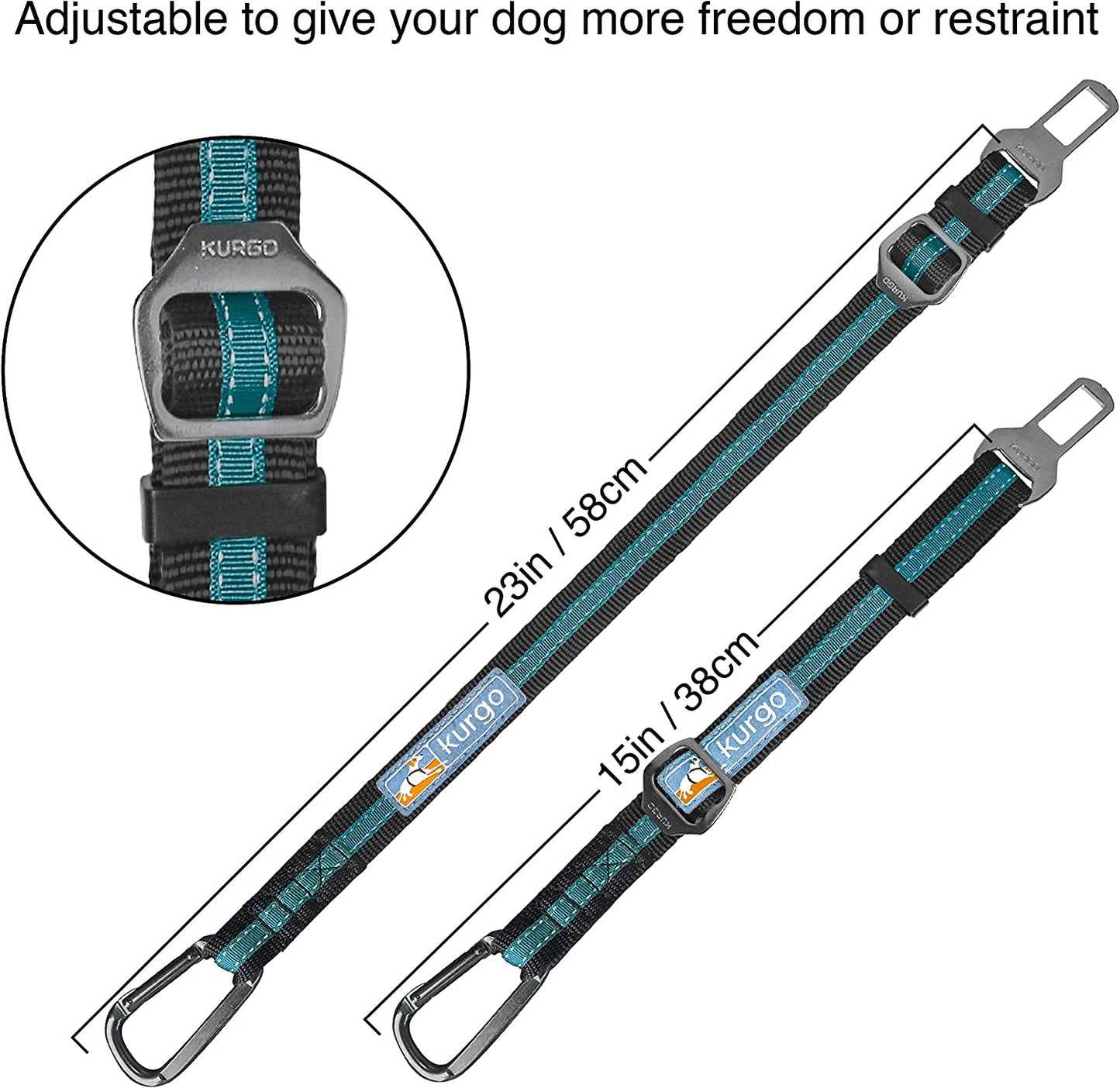 universal pet car seat belt, Style: Regular, Color: Blue