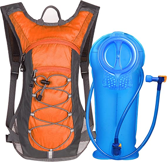 70oz 2L water bladder hydration backpack for running,Orange