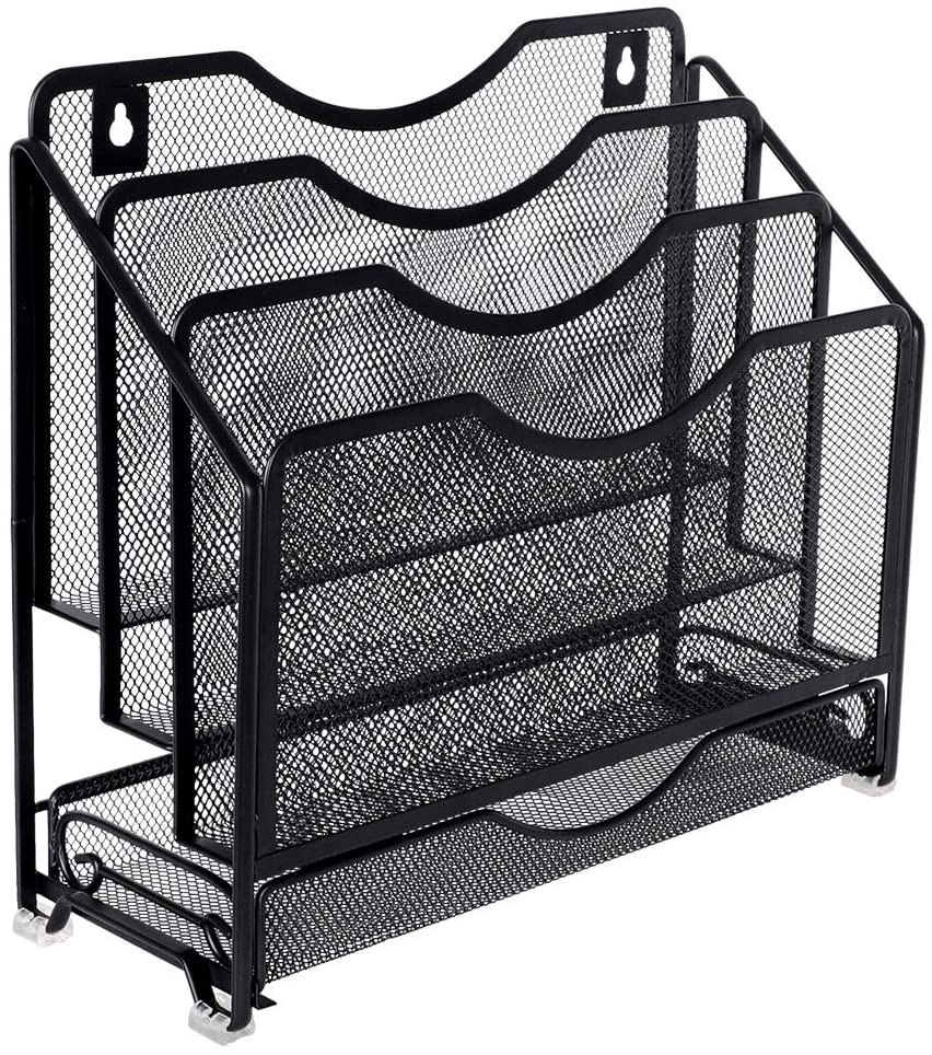 Mesh Desk Organizer / Wall Mounted File Holder Hanging File