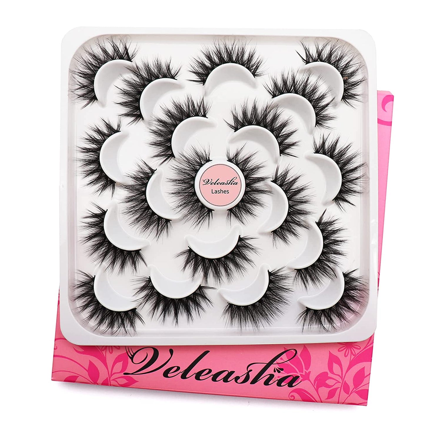 Reusable Full Volume 3D Lashes, Pack of 10 Pairs | V06