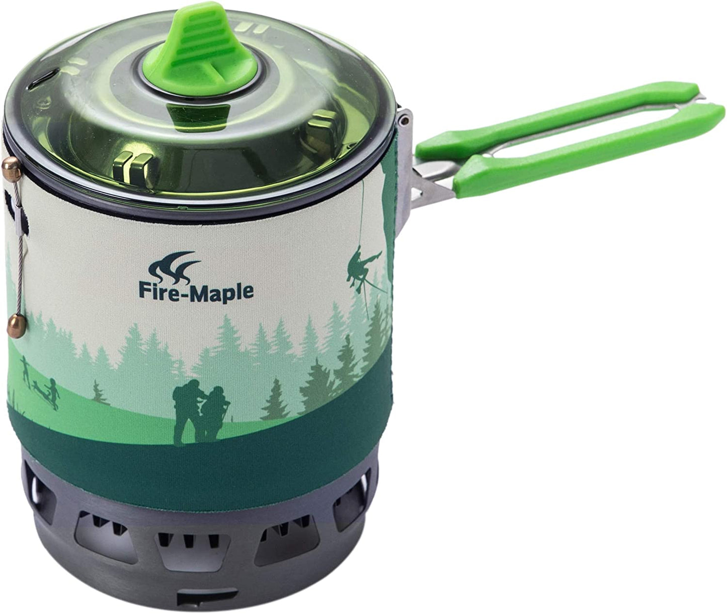 3 Inch Fixed Star Camping Stove System (Green 0.8L)