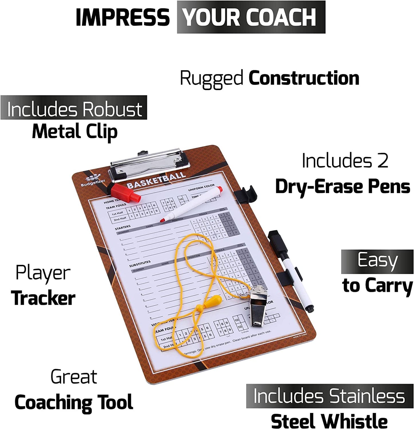 Coaches Boards - Style: Basketball