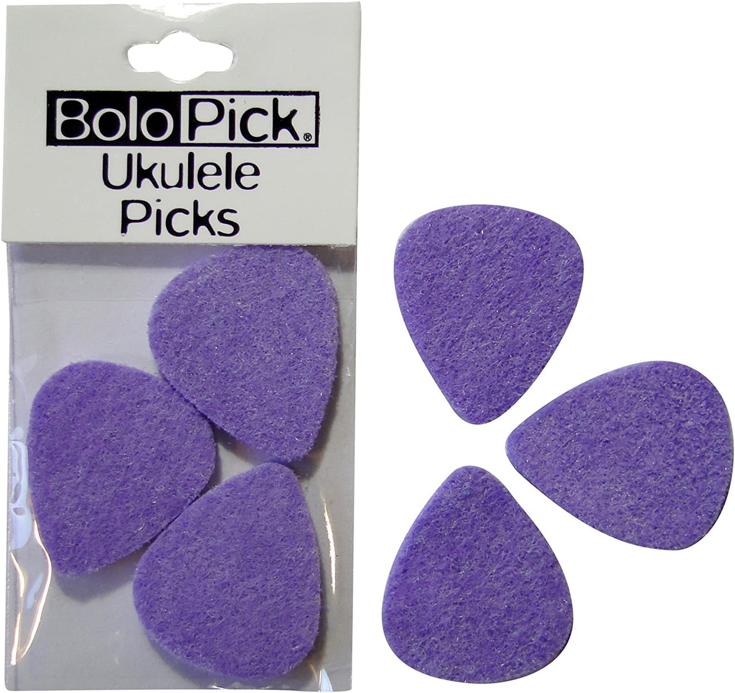 Felt Ukulele Picks 6-Pack,  Prince Purple