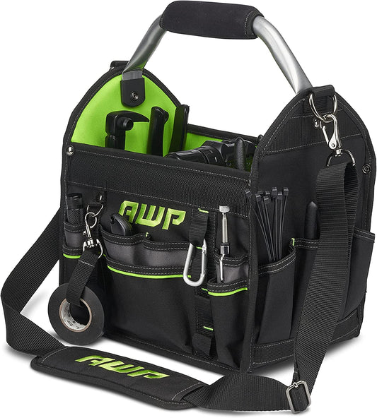 12" Professional tool bag, water resistant, colour: black/green