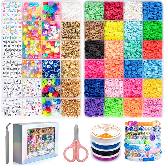 Bracelet Making Kit  Crafts, - 6800 PCS, Color: multicolor A