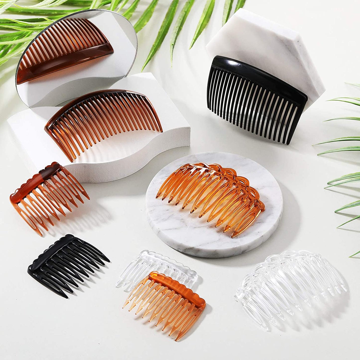 24 hair combs (9 tooth side, 11 tooth side, 23 tooth side)