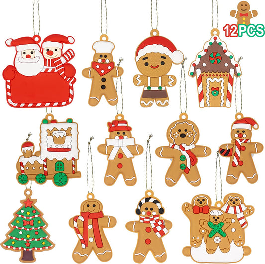 Ornaments for Christmas tree decoration - 12 pieces