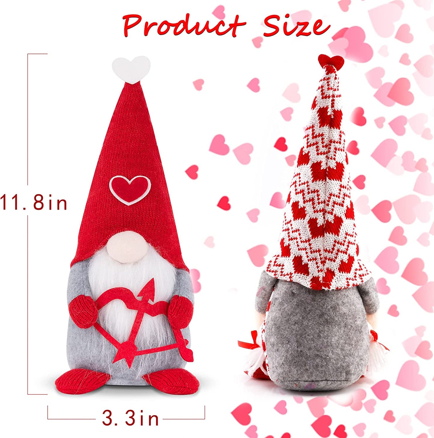 Valentine's Day Decorations Gnomes 2 Pack