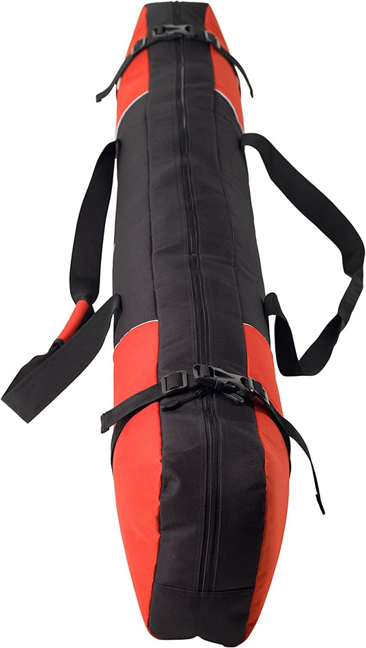Fully padded single ski travel bag, color: red, size: 185cm