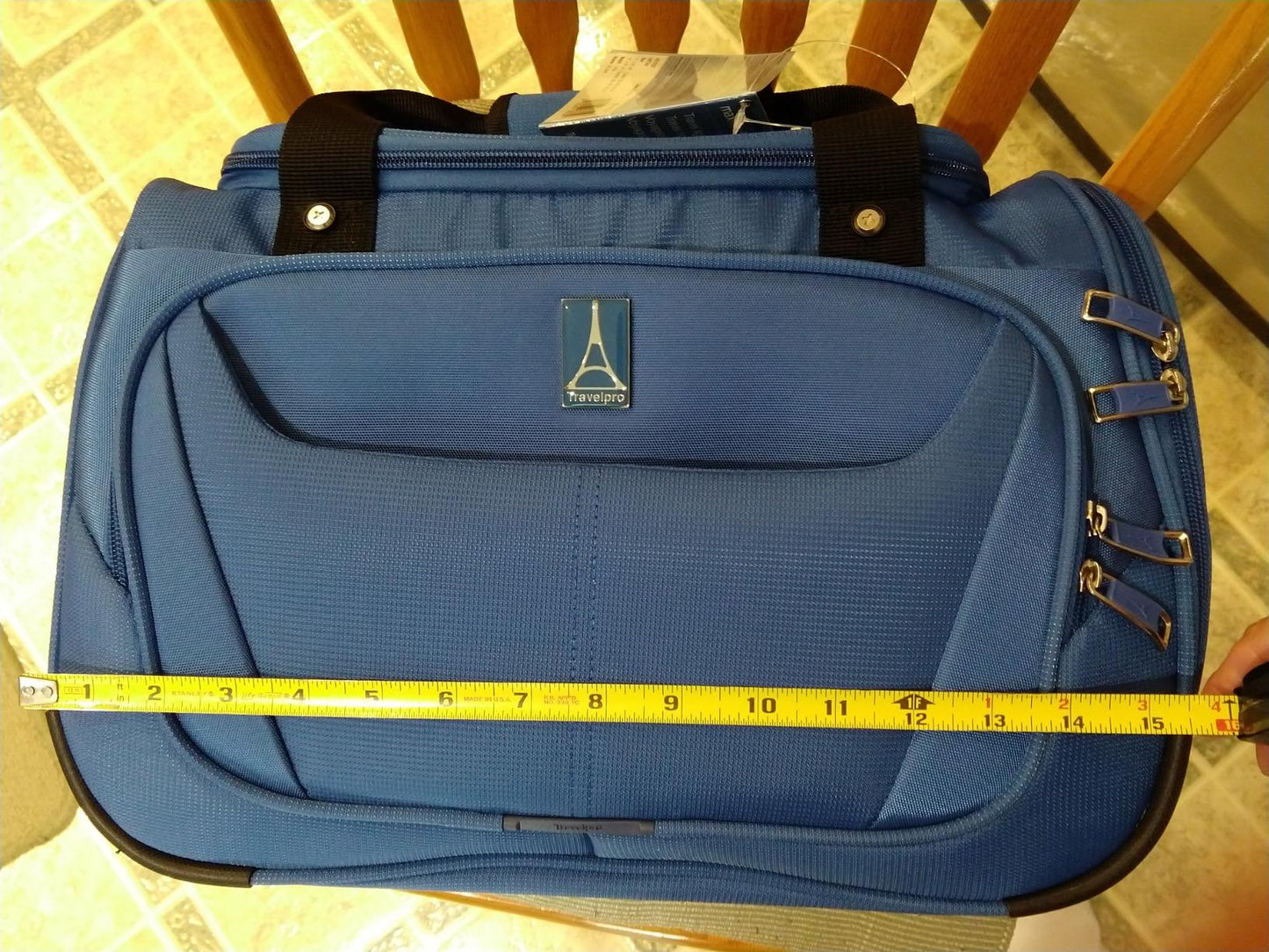 Carry-on Travel Tote Bag, Color: Azure Blue