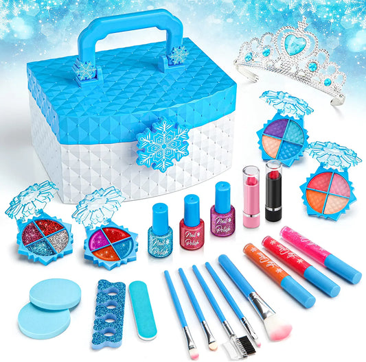 Toy Makeup Kit, Girl or Boy, Blue Case