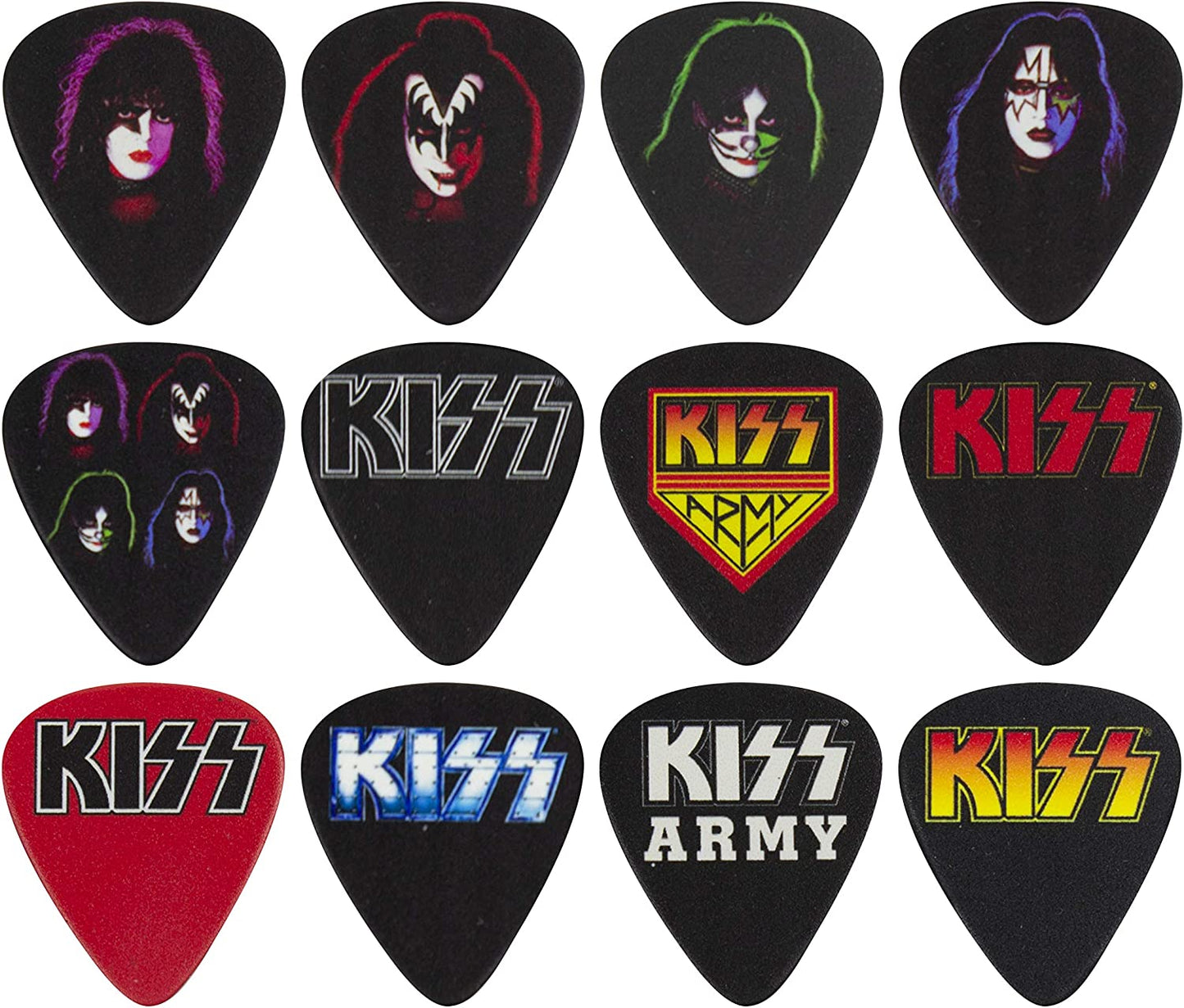 Guitar Picks - Celluloid - Medium 0.71mm - Pack of 12