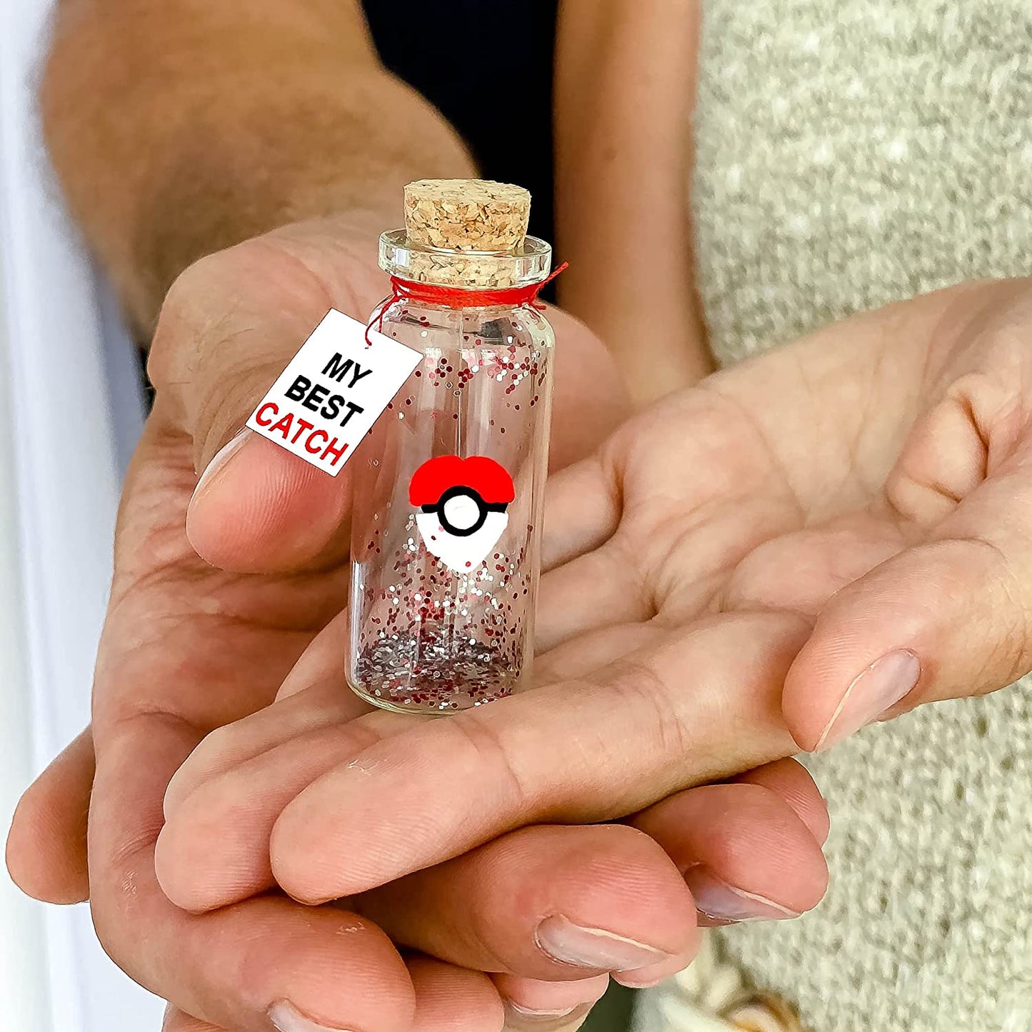 Nice anniversary gift, romantic bottle inspired by Pokémon.