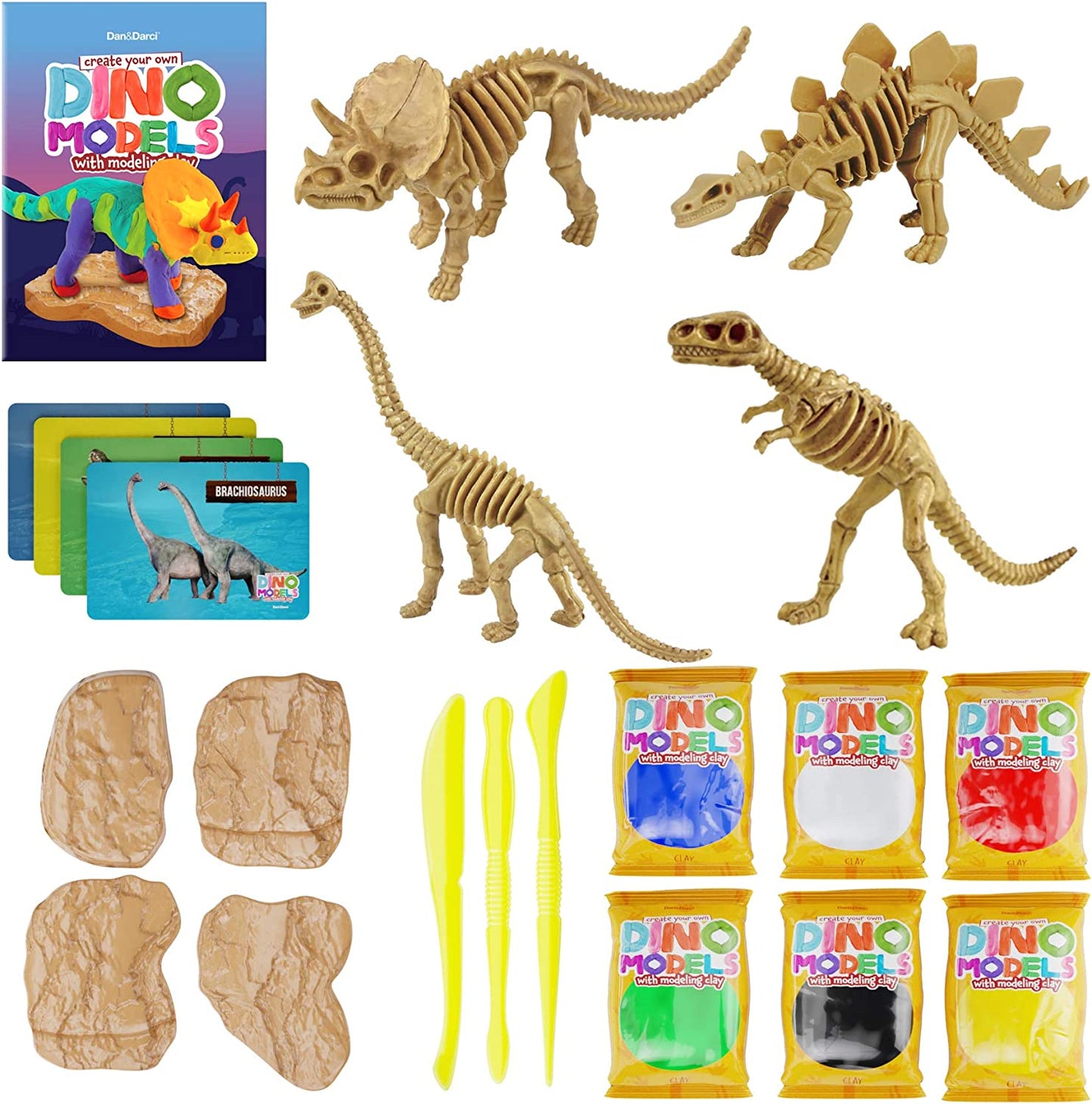 Dinosaur Figures for Arts and Crafts, 8.54 x 6.77 x 2.52 inches