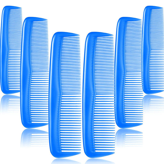 12 piece fine hair combs set (Blue)