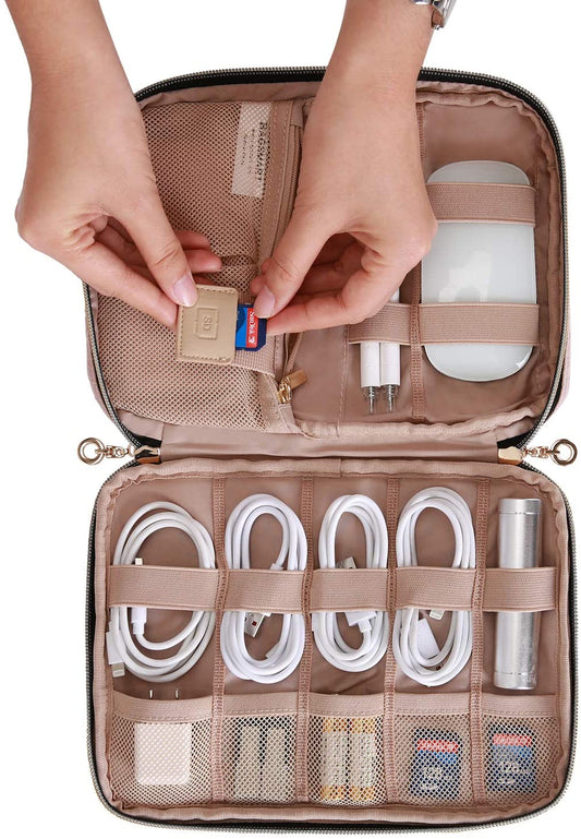 Electronic organizer for cables and chargers