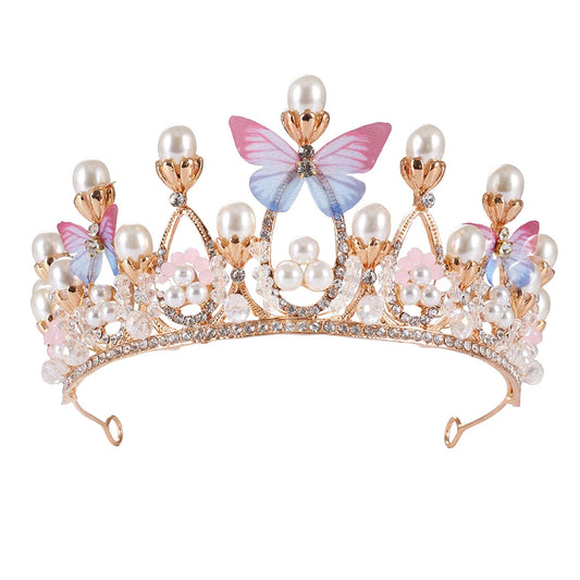 Girls Princess Tiaras, Color:Rose Gold-05