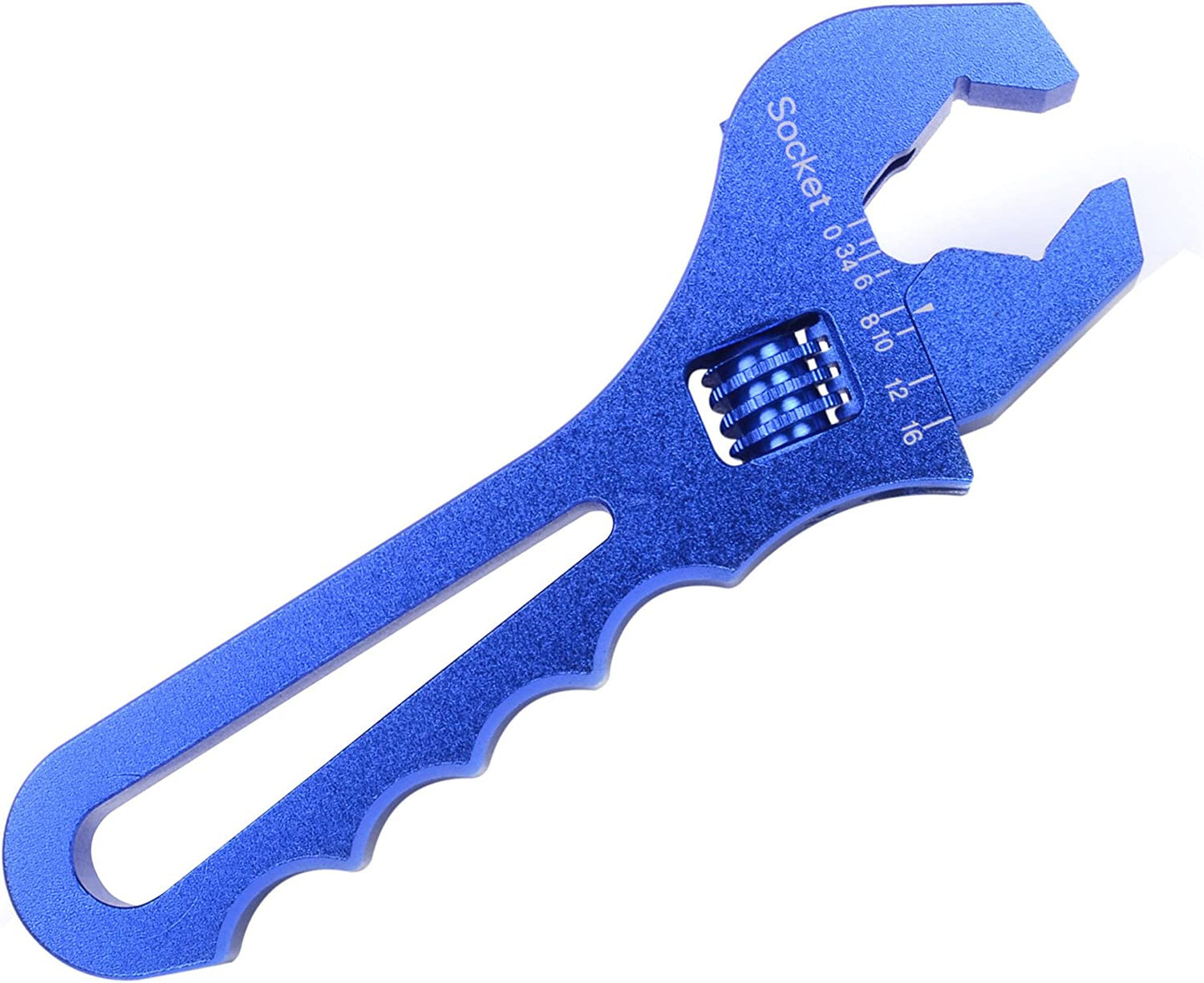 0.02 Kilogram light aluminum wrench, (blue)