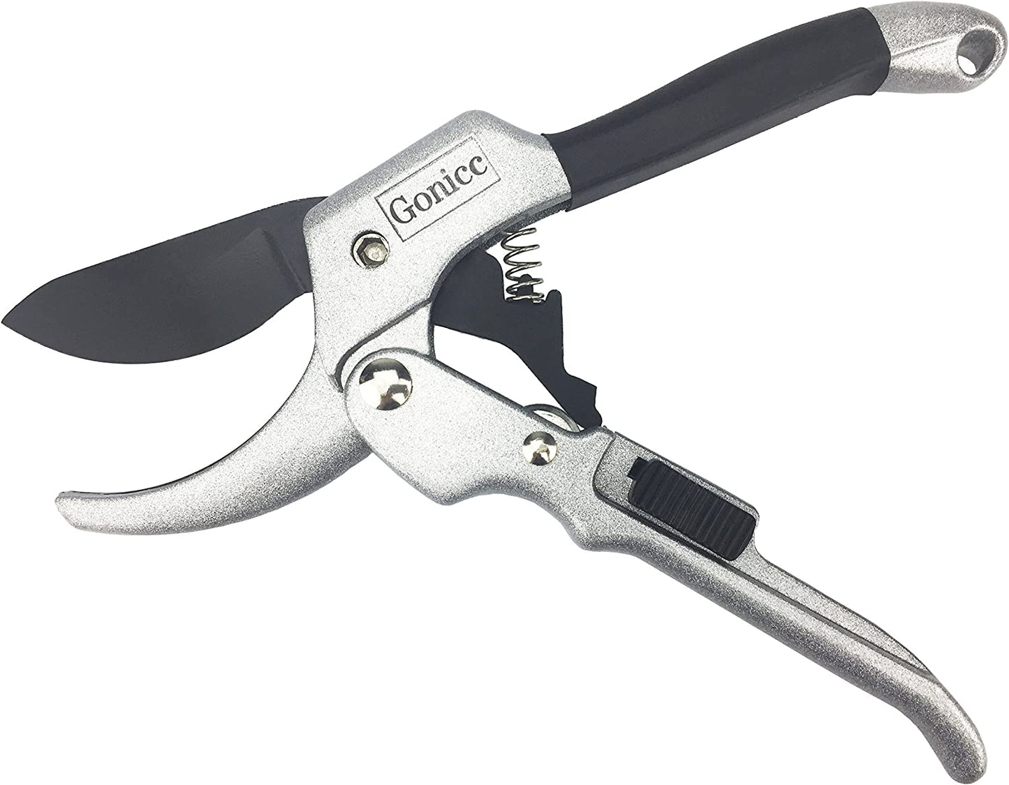 8" Professional Steel Blade Pruning Shears, Silver