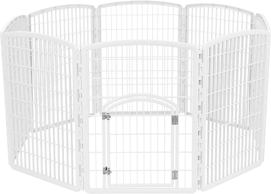 Dog Pen,62.99 x 62.99 x 34.25 inches white color