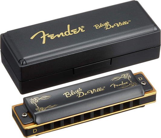 0.25 Pound Harmonica (D), 11.42 x 7.48 x 3.54 in (Black)