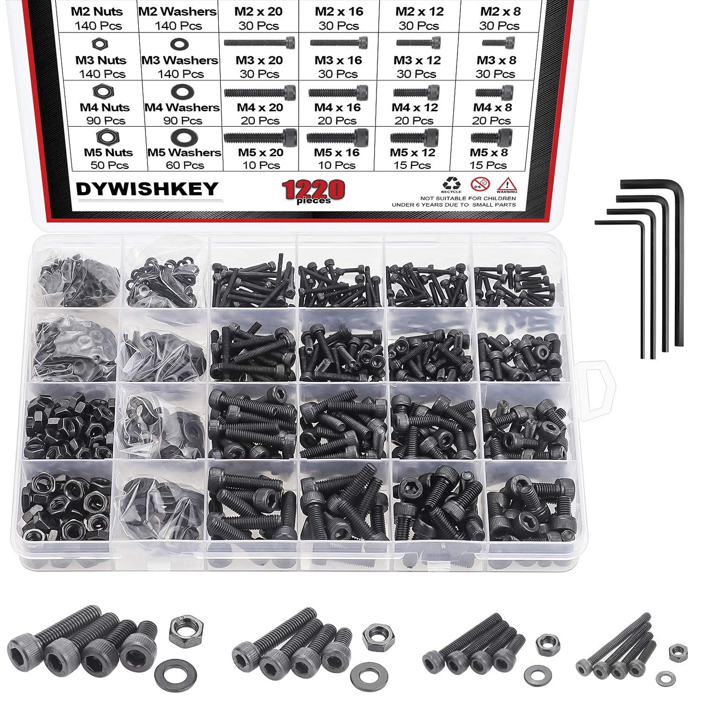 1220 Grade 12.9 Alloy Steel Socket Cap Screws