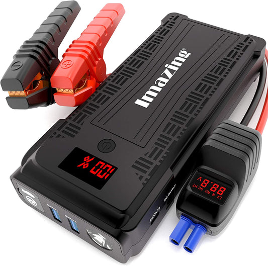 Portable car jump starter - 2500A peak 20000mAH