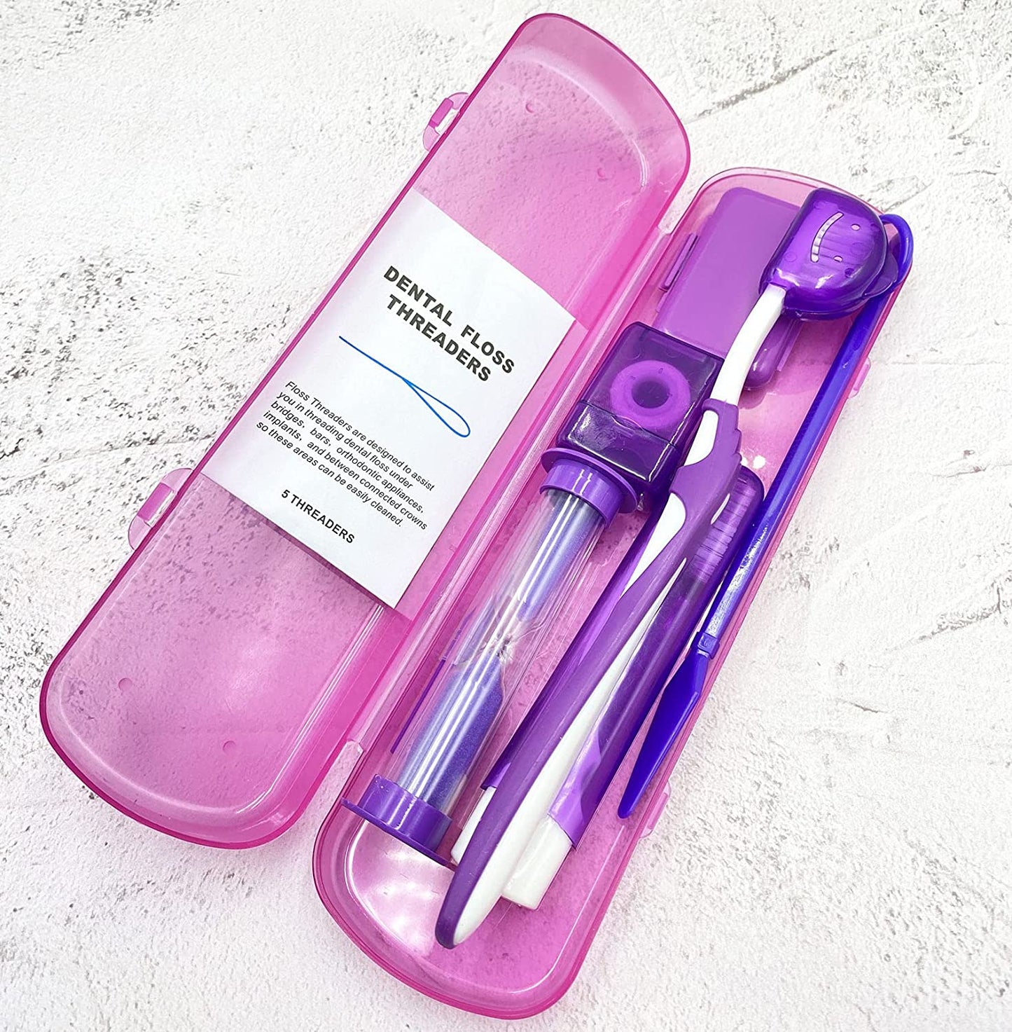 Oral cleaning kit (purple)