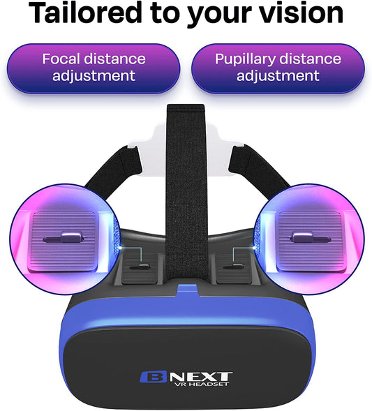 Virtual reality glasses with eye protection