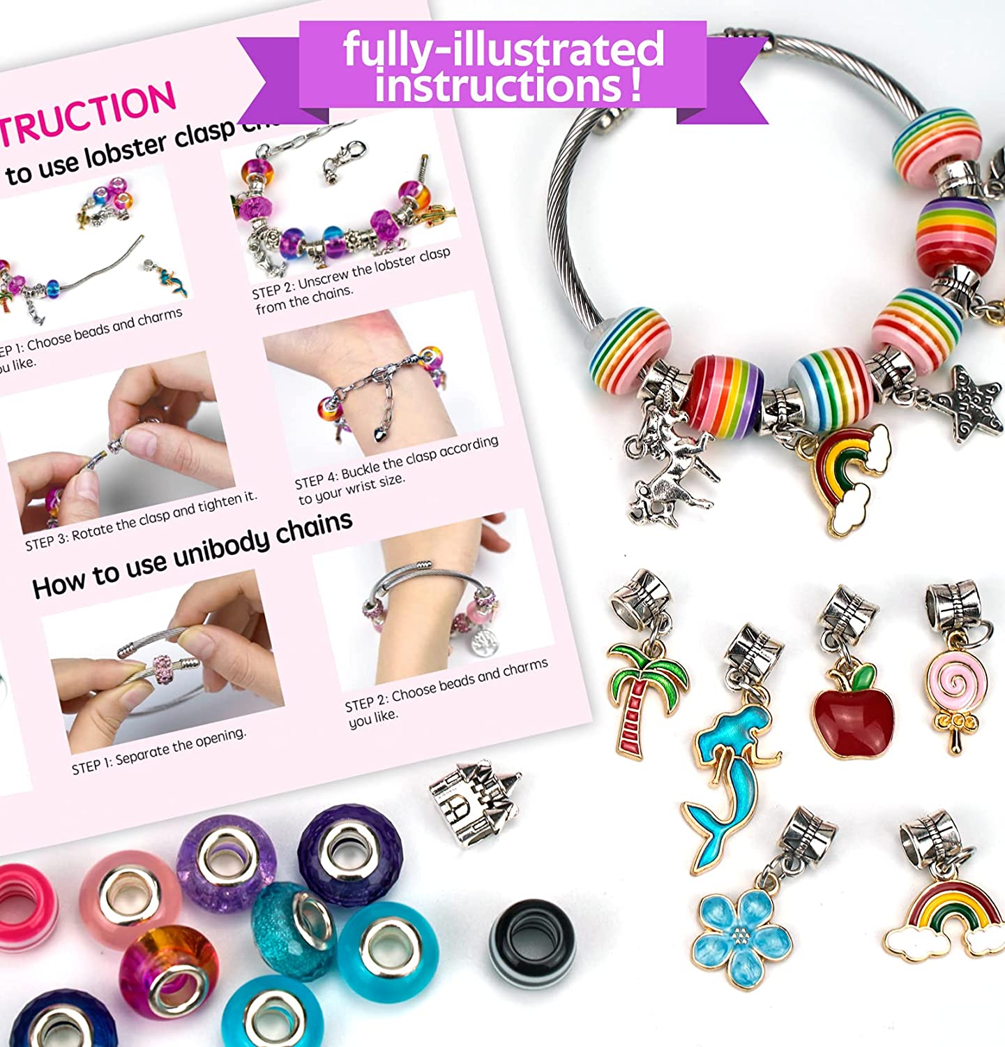 150 Piece Beaded Bracelet Making Kit