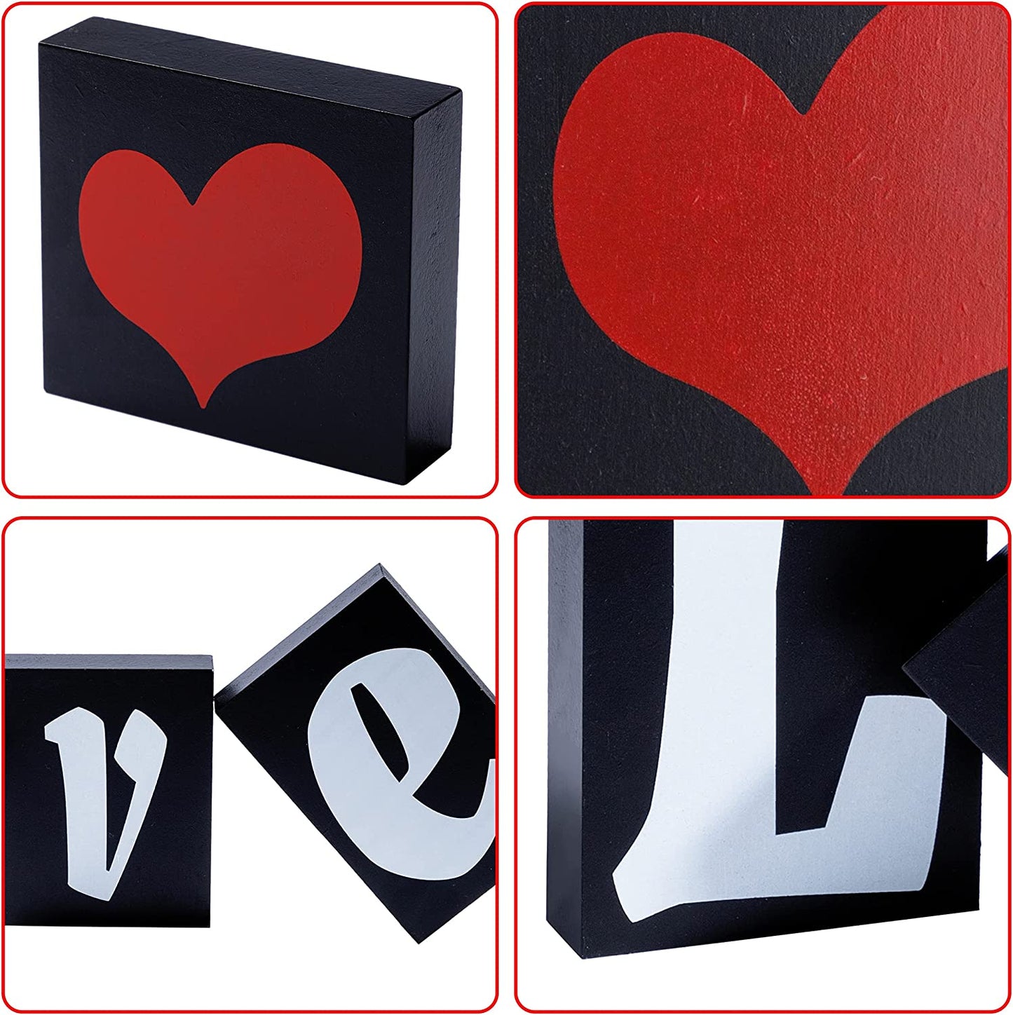 Valentine's Day Table Decoration, (Black)