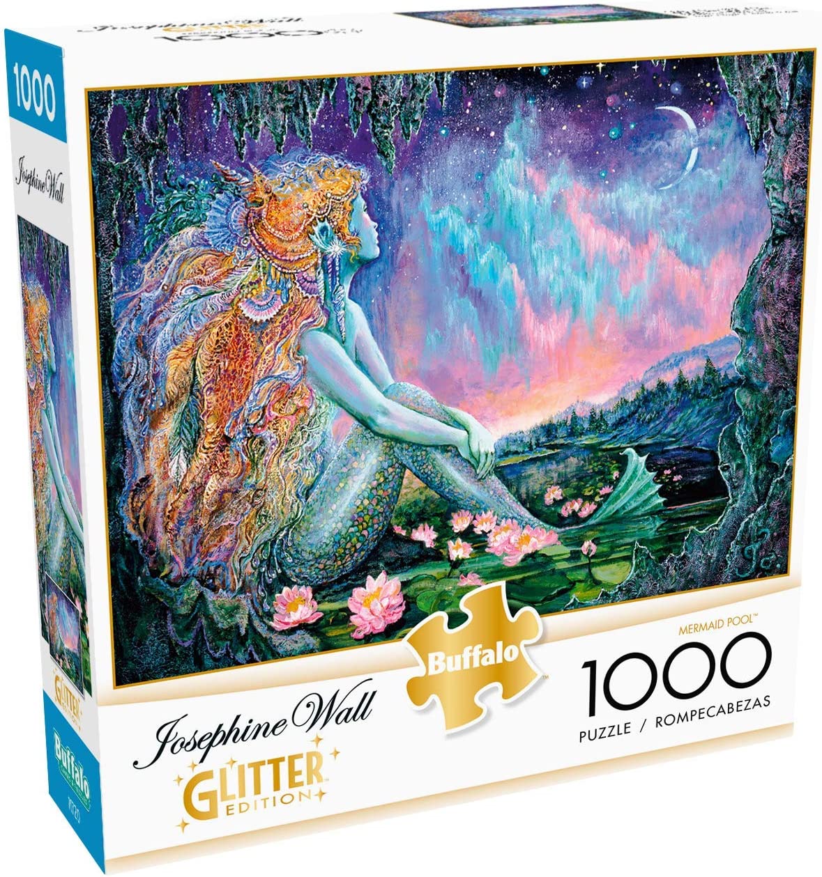 1000 piece puzzle, 2.13 x 7.94 x 7.94 inches, (blue)