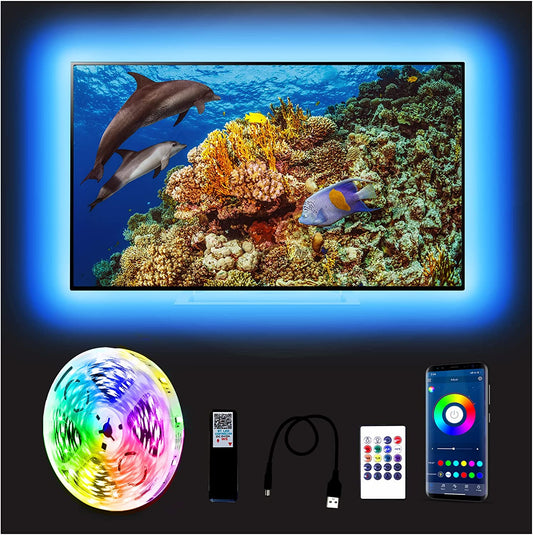 65-75 Inch RGB Color LED TV Light with USB Powered Remote Control