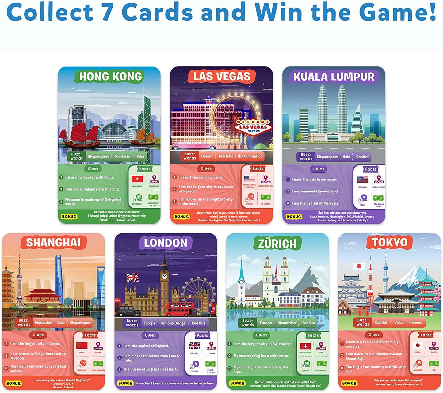 game cards, Guess in 10 Cities Around The World