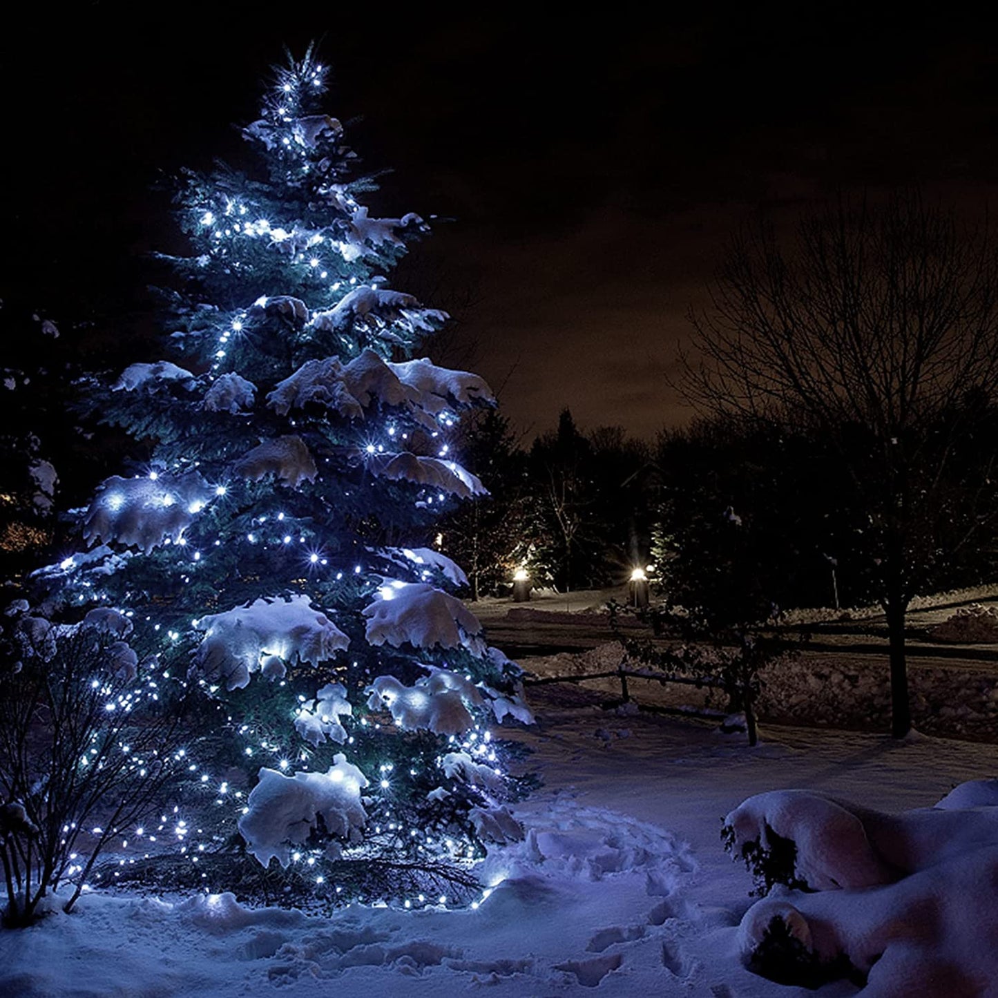 200 LED Christmas string lights, colour: white