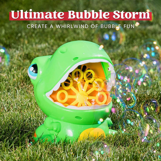 1000 bubble green bubble machine (with 2 bubble solutions, Green)