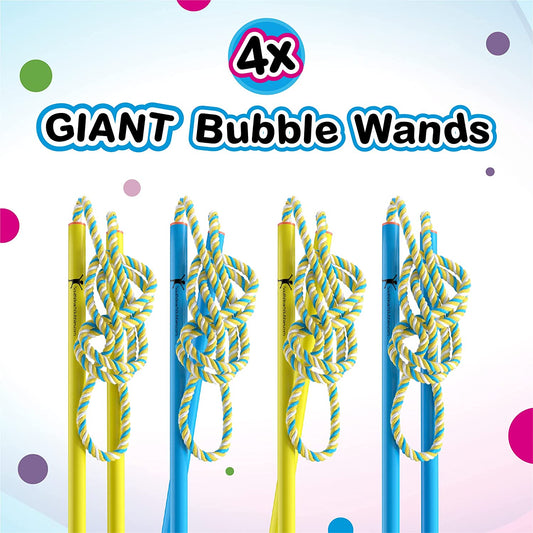 Large Plastic Bubble Wands, 4Pcs (16x6x1 Inches)