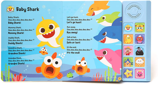 10 button interactive sound book, 'Baby Shark'