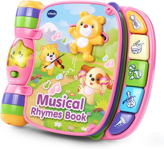 Musical Lighted Tablet, Pink, Style: Rhymes Book + Touch Tablet